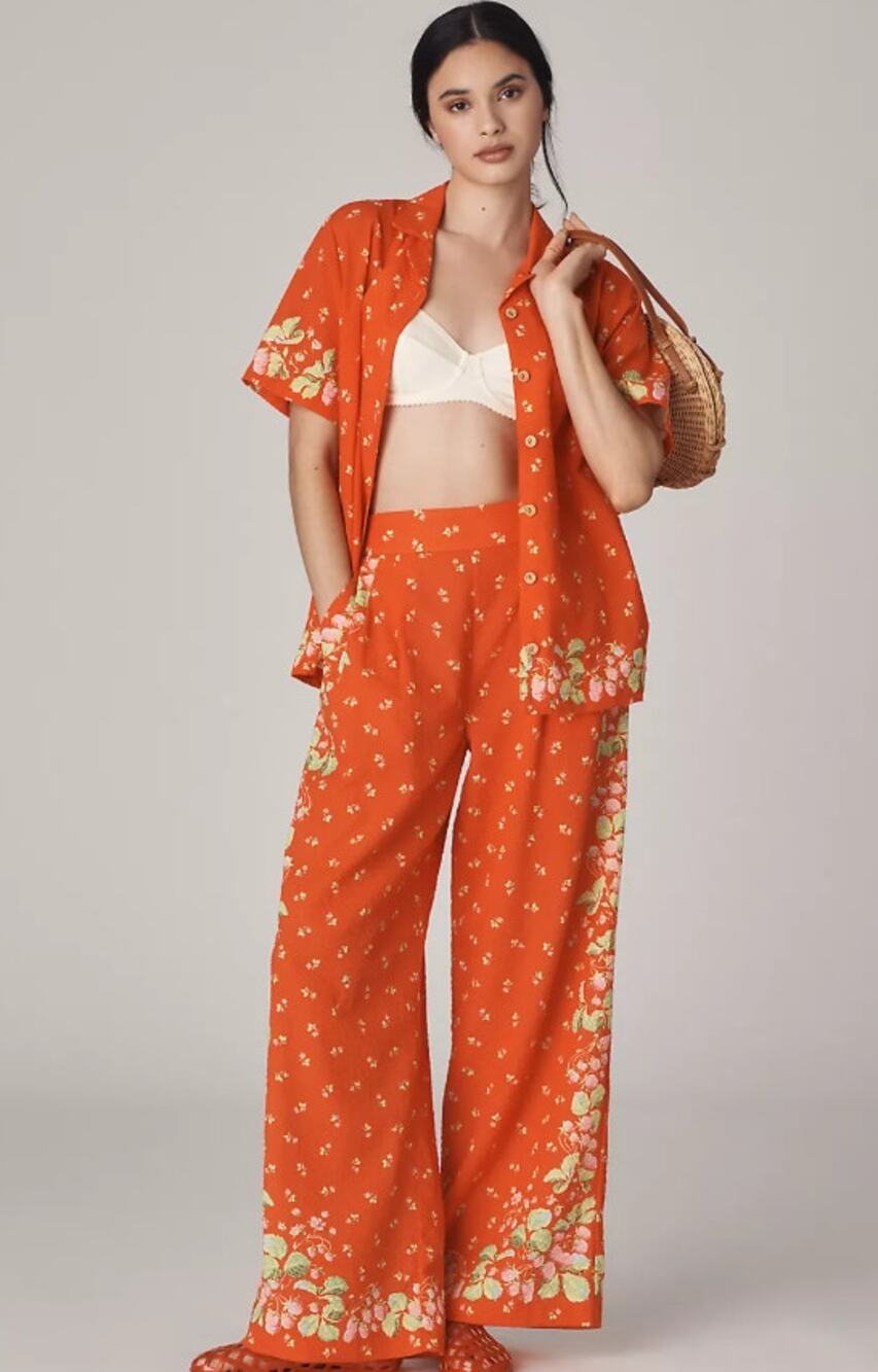 NWT Anthropologie Rachel Antonoff Wide-Leg Pants - Small